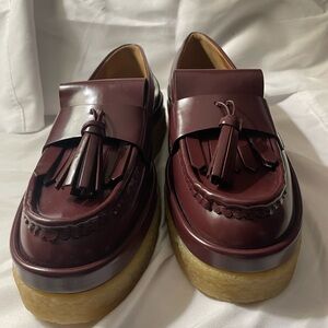 Chloe Burgundy Moccasins